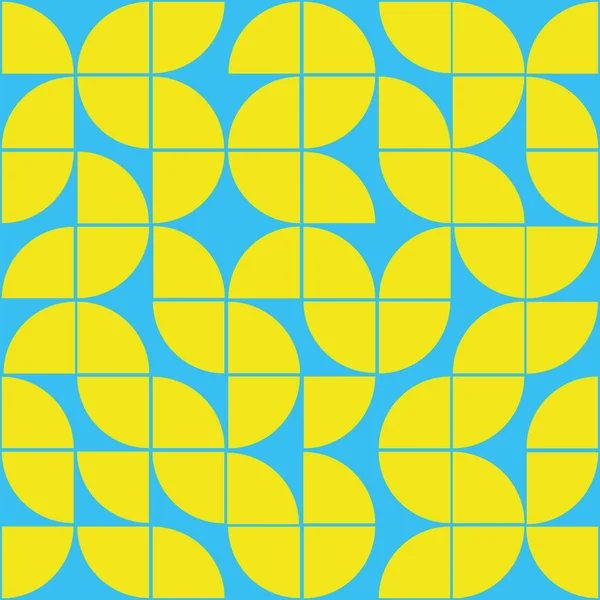 Interessante Textuur 8X8 Vierkanten Abstracte Geometrische Achtergrond Met Rondes Kleurrijk — Stockvector