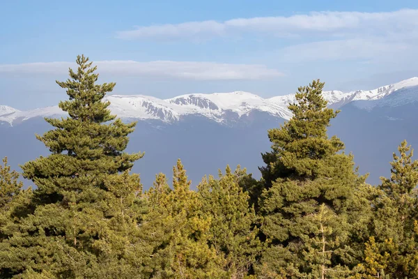 Witte Bergtoppen Spaanse Pyreneeën Winter — Stockfoto