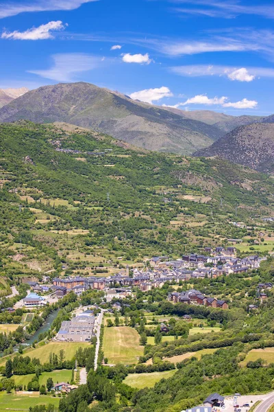 Beau Paysage Montagne Des Pyrénées Espagne Catalogne Trier Village — Photo