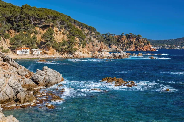 Красивая Бирюзовая Вода Коста Браве Каталония Испания — стоковое фото