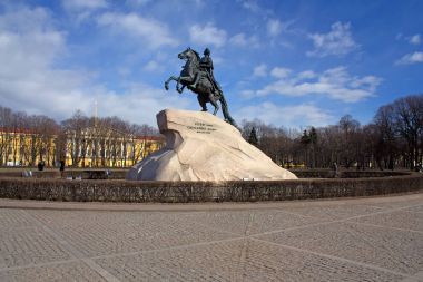 saint Petersburg, Rusya büyük Petro heykeli