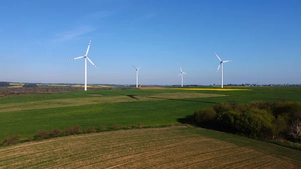 Windturbine Windenergie Windmolenpark — Stockfoto