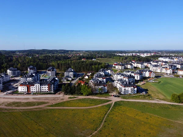 Neues Anwesen Aus Blöcken Vorstadtbezirk Gdingen Polen — Stockfoto