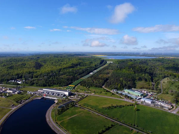 Hydroelectric Power Plant Zarnowiec Czymanowo Pomerania Poland — 스톡 사진