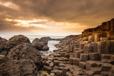  Causeway Kuzey İrlanda Sahil boyunca dev
