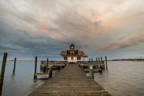 Roanoke Marshes Lighthouse in North Carolina — Stock Photo, Image