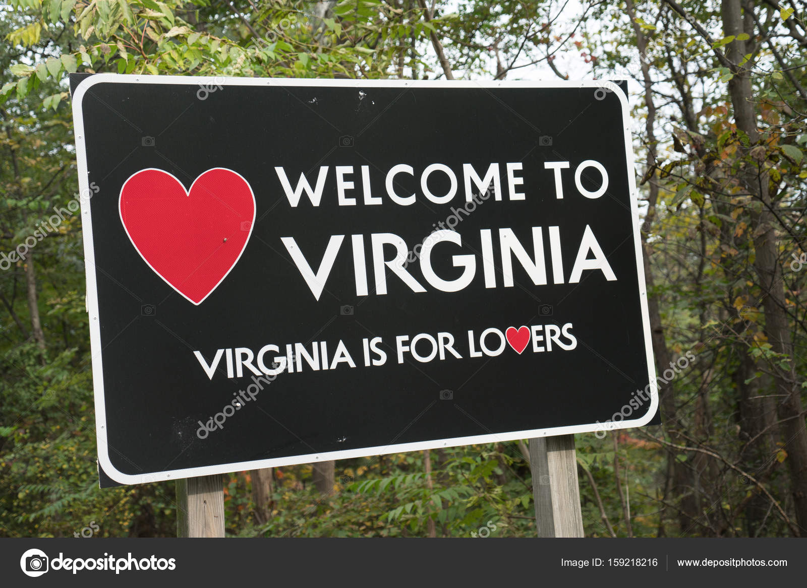 to Virginia Sign — Stock Photo © paulbradyphoto 159218216