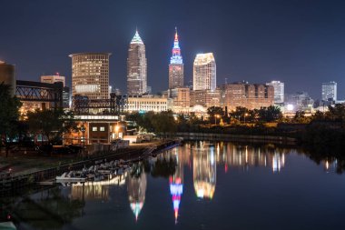Cleveland gece manzarası