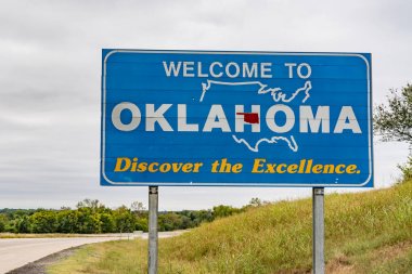 Oklahoma işareti hoş geldiniz