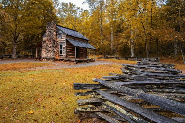 Outono no John Oliver Cabin — Fotografia de Stock