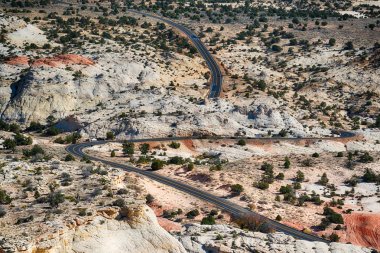 Road through the Grand Staircase-Escalante National Monument clipart