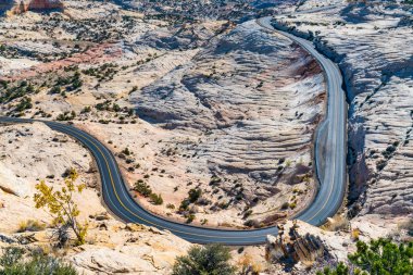 Road through the Grand Staircase-Escalante National Monument clipart