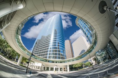 Şehir merkezinde Houston gökyüzü yürüyüş
