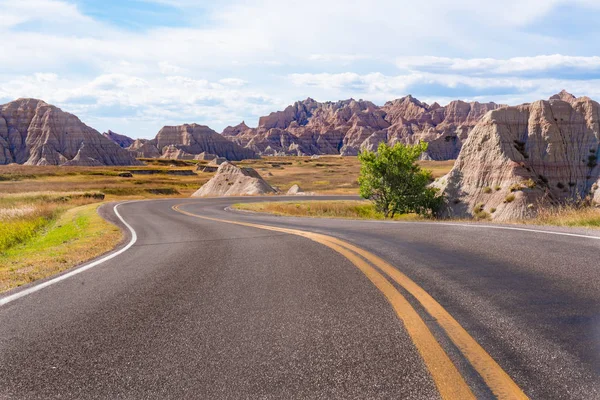 Út a Badlands Nemzeti Park — Stock Fotó