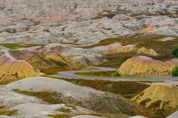 Road Through Badlands National Park — Stock Photo, Image