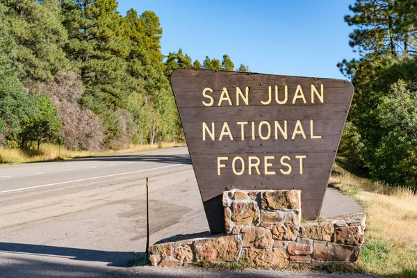 Národní lesní značka San Juan — Stock fotografie