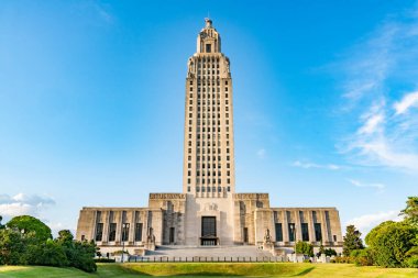 Louisiana State Capitol Building in Baton Rouge clipart