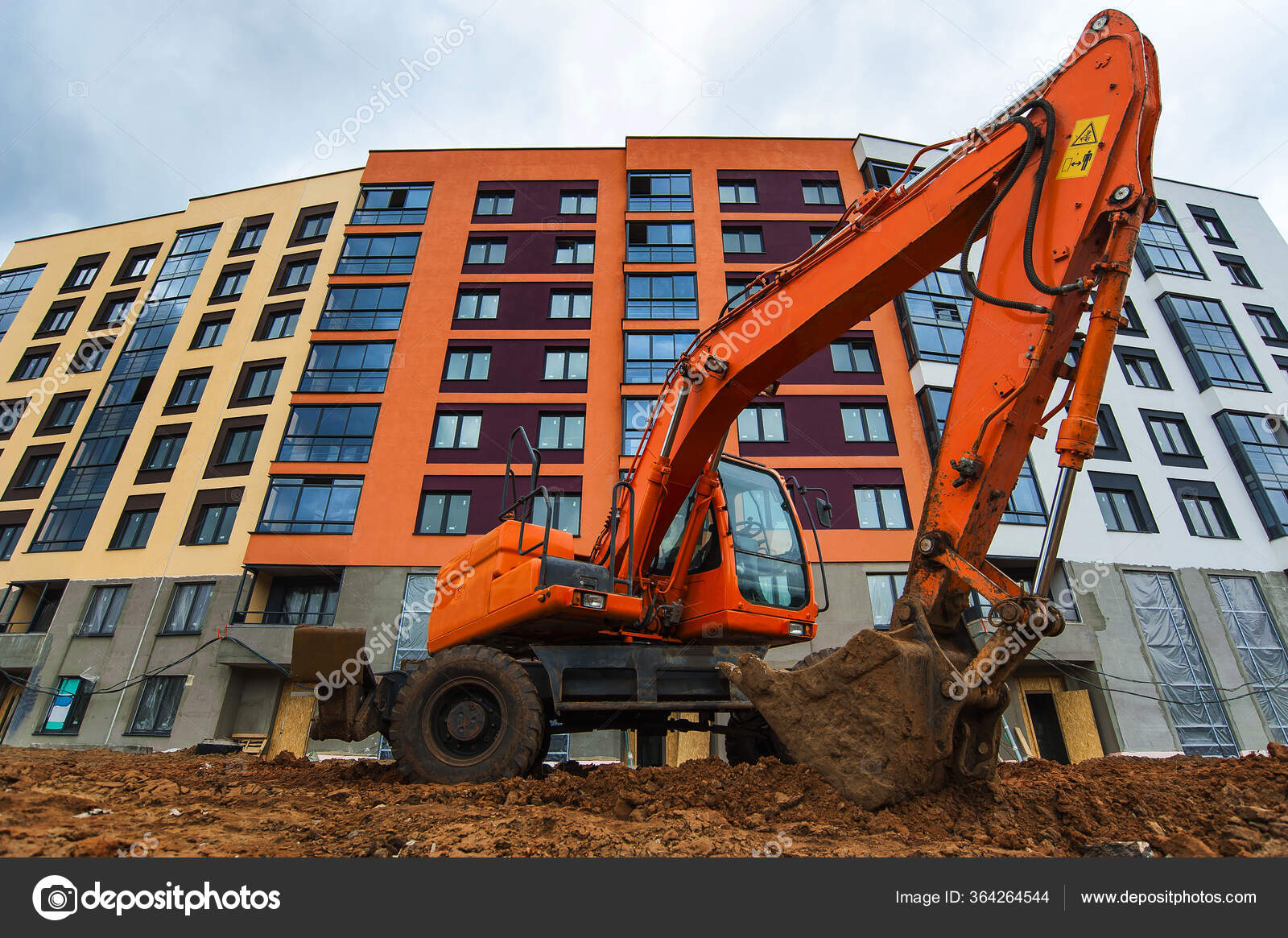 new bright excavator