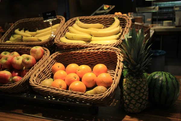 Fruit in baskets — Stock Photo, Image