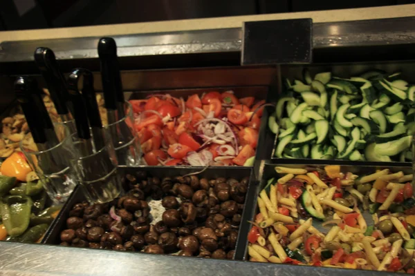 Salad buffet at restaurant — Stock Photo, Image