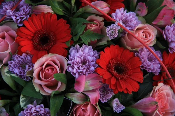 혼합된 꽃 꽃다발 — 스톡 사진