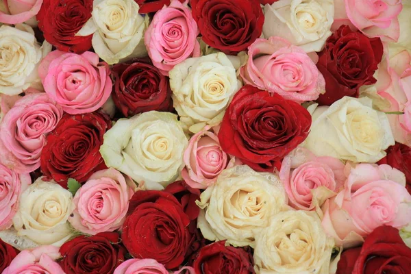 混合玫瑰花束 — 图库照片