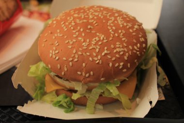 Taze yapılmış Hamburger