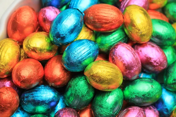 Chocolate easter eggs — Stock Photo, Image