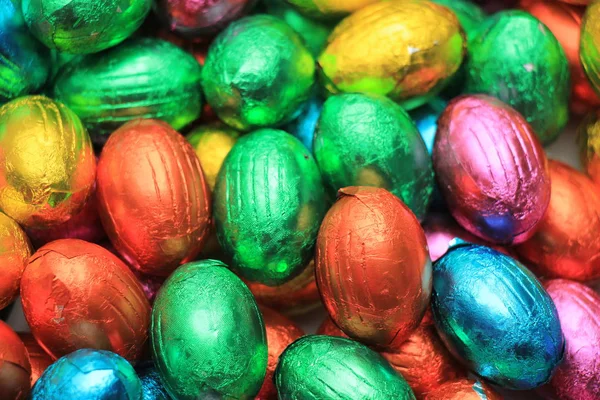 Húsvéti Csokoládébol készitet tojások — Stock Fotó