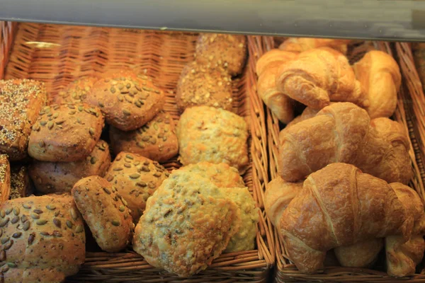 Assortiment gebakken brood — Stockfoto