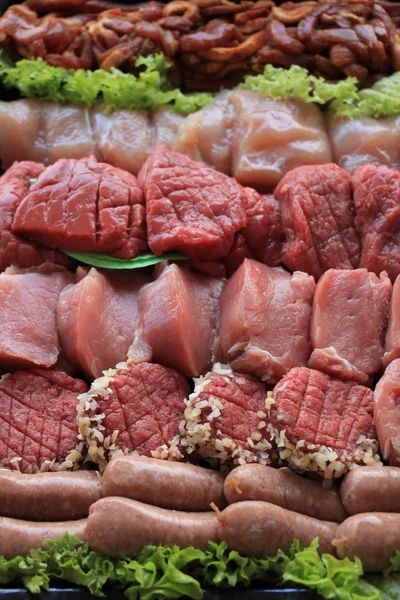 Pequenos pedaços de carne — Fotografia de Stock