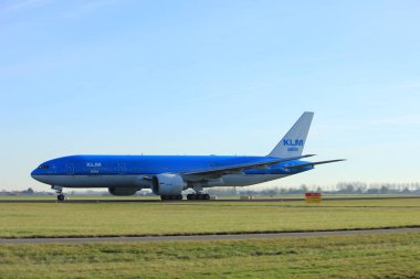 Amsterdam, Hollanda - 25th Kasım 2016: Ph-Bqh Klm Boeing 777