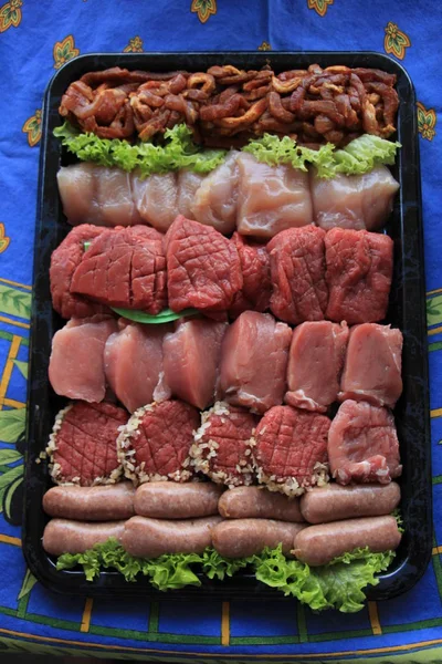 Små bitar av kött — Stockfoto