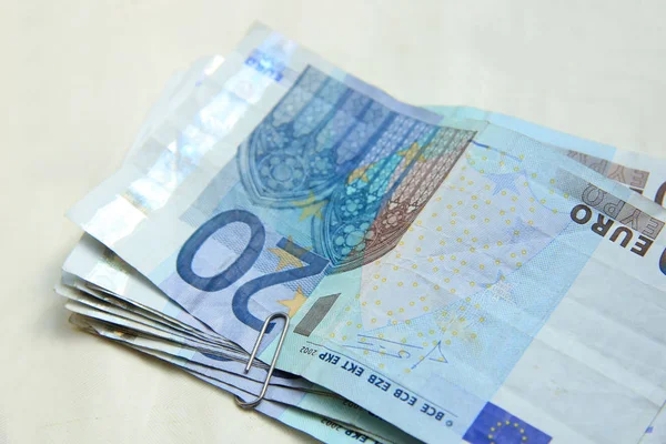 20 euro banknotes — Stock Photo, Image