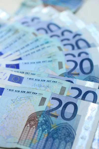 20 τραπεζογραμματίων ευρώ — Φωτογραφία Αρχείου