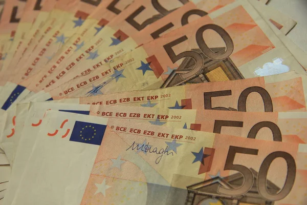 50 euro banknotes — Stock Photo, Image