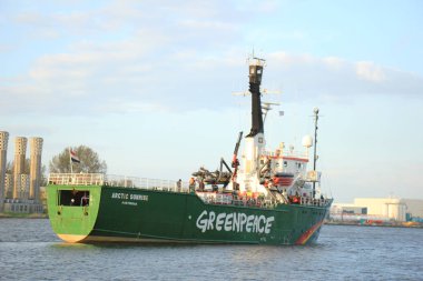 Velsen, Hollanda - 9 Mayıs 2015: Arctic Sunrise