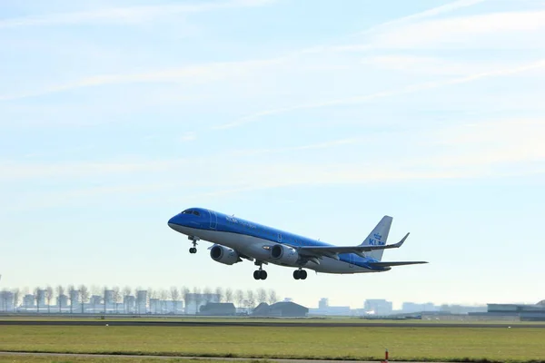 アムステルダム (オランダ)-2016 年 11 月 25 日: Ph 蛍光染色する Klm シティホッパー — ストック写真