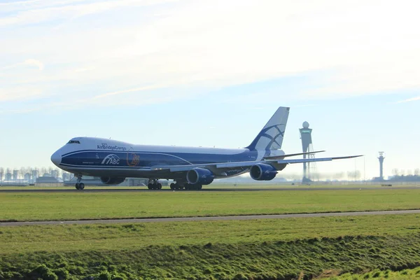 阿姆斯特丹，荷兰-2016 年 11 月 25 日︰ Vq Bvr Airbridgecargo 747 — 图库照片