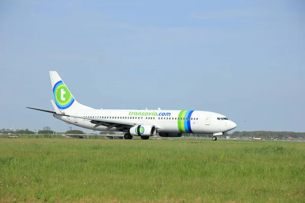 Amsterdam, the Netherlands -  May,11th 2015: PH-HZL Transavia Bo — Stock Photo, Image