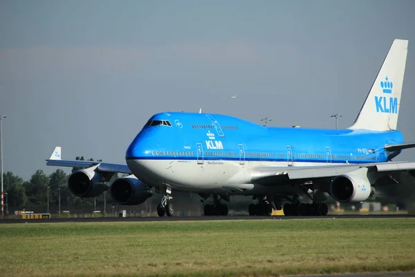 Amsterdam, Holandia - 18 sierpnia 2016: Ph-Bfu Klm Royal Dutch Airlines Boeing 747-406 (M) — Zdjęcie stockowe