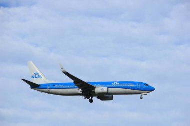 Amsterdam, Hollanda, Temmuz, 15 2016: Ph-Bxz Klm Boeing 737