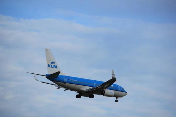 Amszterdam, Hollandia, július, 15 2016: Ph-Bgw Klm Boeing 737 — Stock Fotó