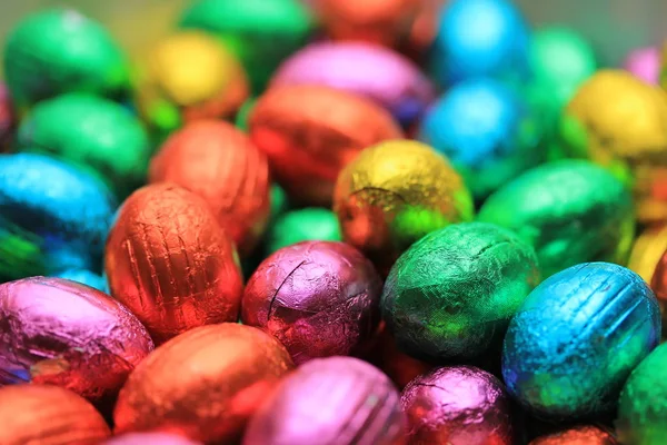 Chocolate easter eggs — Stock Photo, Image