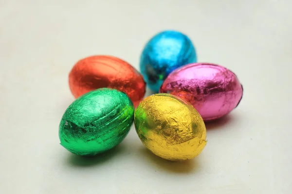 Chocolate easter eggs — Stock Photo, Image