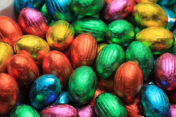 Chocolate easter eggs — Stock Photo, Image