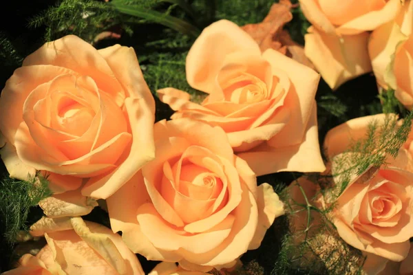 Pink roses wedding bouquet — Stock Photo, Image