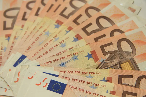 50 euro banknotes — Stock Photo, Image