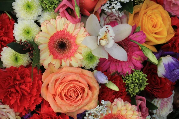 Színes esküvői virágok — Stock Fotó