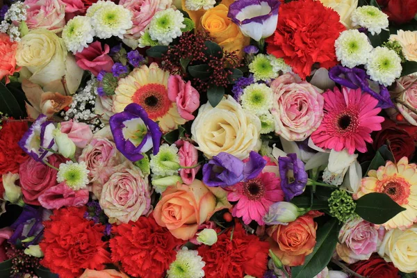 Πολύχρωμη γαμήλια λουλούδια — Φωτογραφία Αρχείου